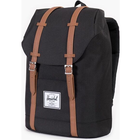 Herschel Supply Co.‎ "Retreat' Little America Backpack, Black\Brown NWT - Picture 2 of 16